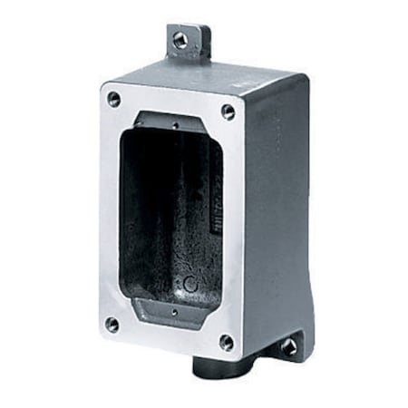 Hubbell Wiring Device-Kellems Electrical Box, Device Box Type, 1, Rectangular Shape SWB2